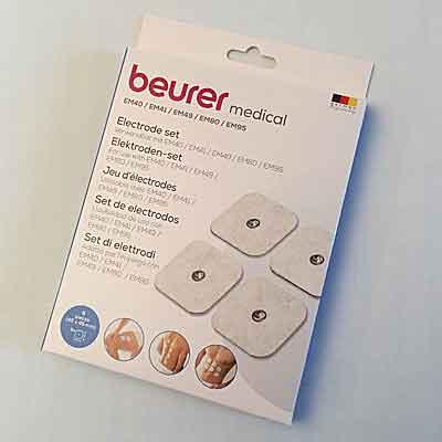 Image of pack of Beurer skin electrodes for EM 95 EM 49 EM 80