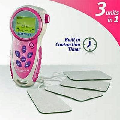 Image of Elle TENS Plus and skin electrodes