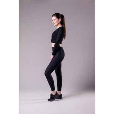 Image of EVB leggings worn profile view