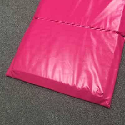 Image of cerise red FallSmart tapered chamfered edges