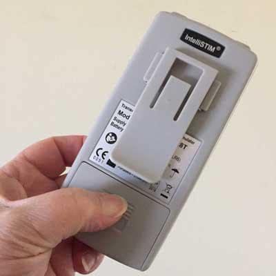 Image of belt clip on IntelliStim TENS