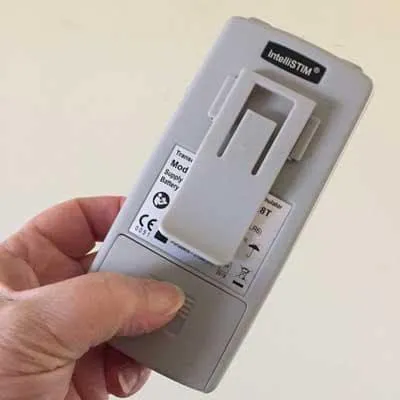 Image of belt clip on IntelliStim TENS