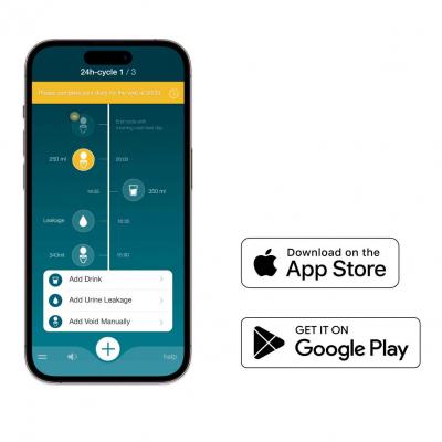 Image of Flow app available from App Store and Google Play